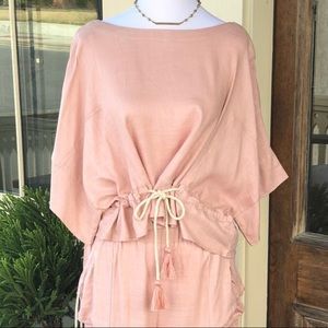 Pink Linen Set. Linen. Pink top. Pink pants.